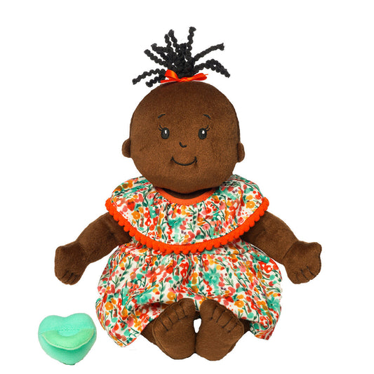 Manhattan Toy Baby Stella  | Brown with Black Wavy Hair