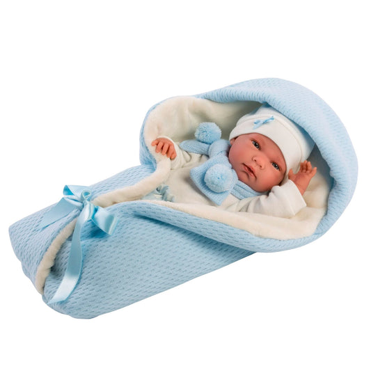 Newborn Doll Nicolas with Blanket