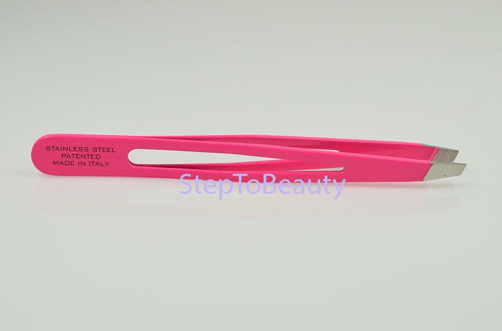 Ultra Aero Tweeze Stainless Steel - Neon Pink Slant Tip