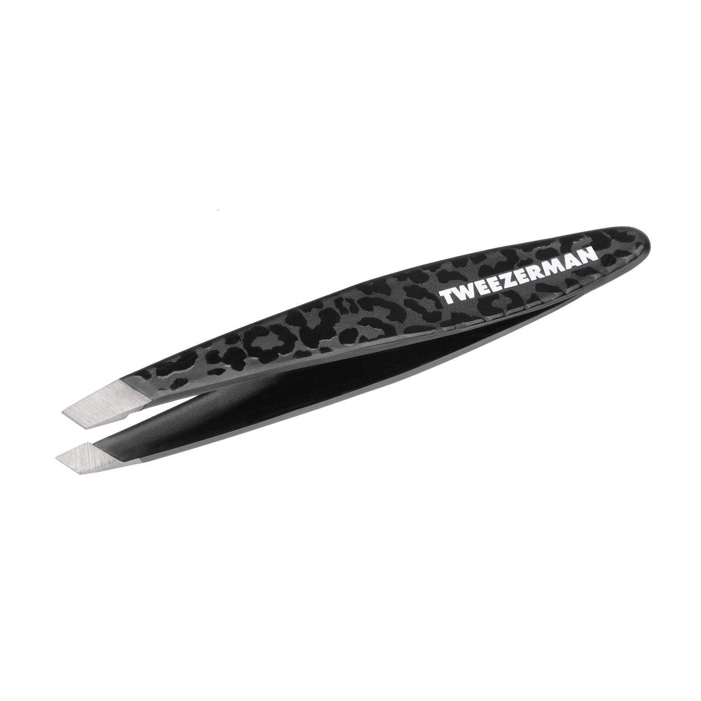 Tweezerman Mini Slant Tweezer Black Leopard