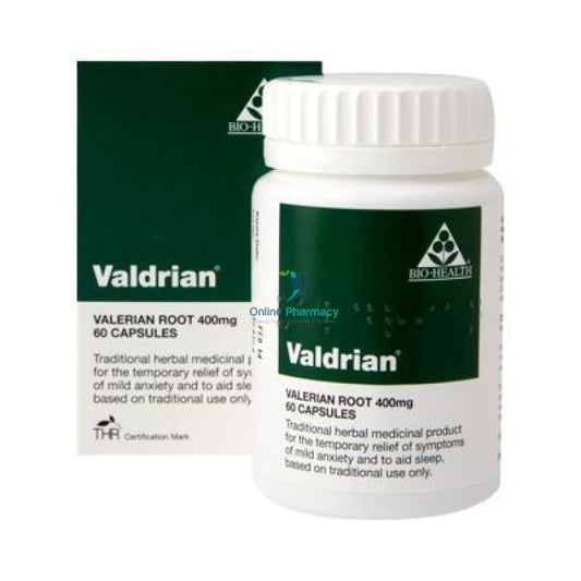 Valdrian Valerian Root 400mg - 60 Capsules